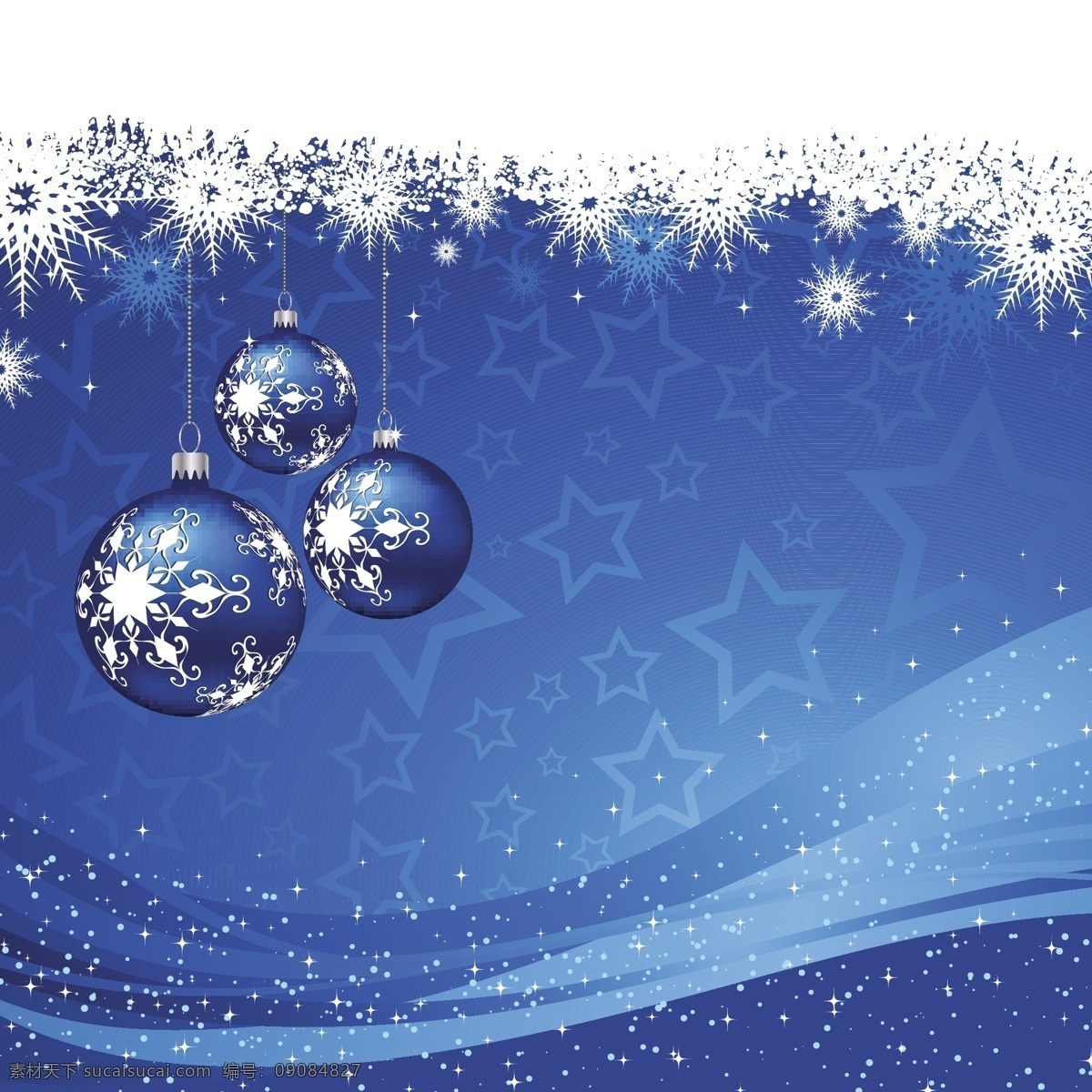 蓝色 背景 小 玩意 雪花 圣诞节 圣诞快乐 冬天 星星 装修 装饰 文化 冷 假期 圣诞球 季节 节日 十二月 给传统