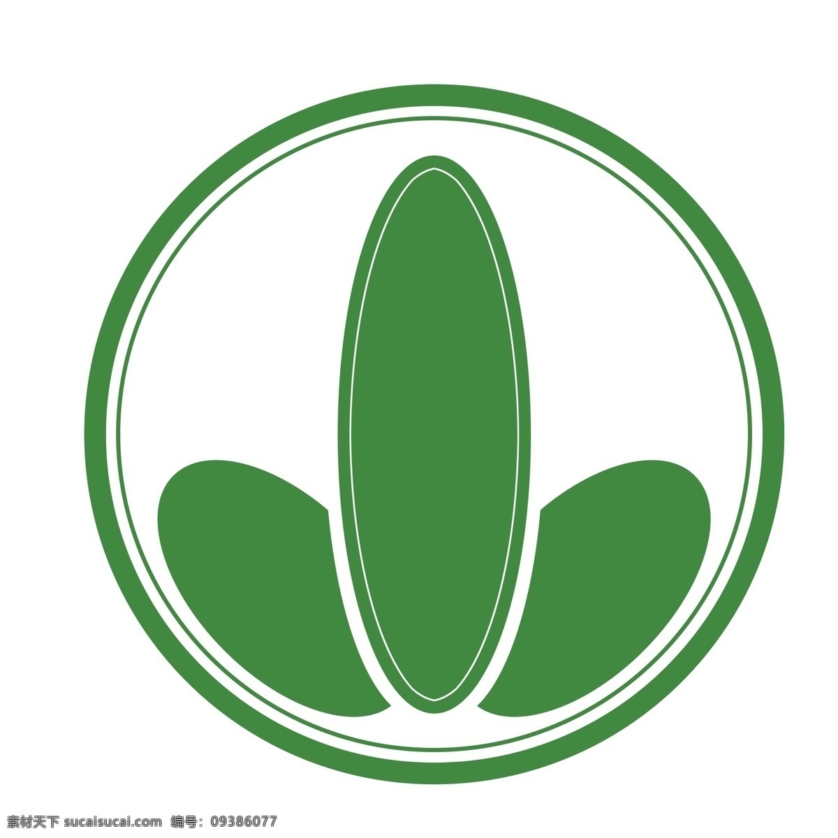 圆形 健康 减肥 logo 三叶草 减肥logo 绿色 瘦身 美体 苗条 不吃药 安全健康