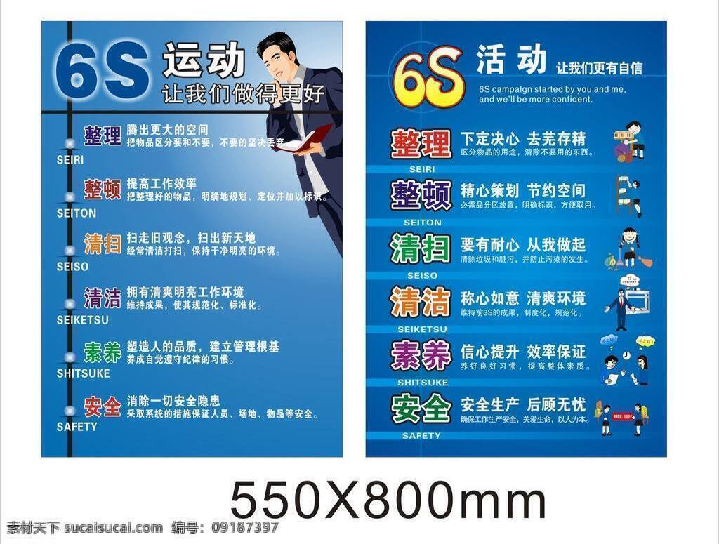 6s 运动 6s标语 6s管理 标语 活动 展板模板 6s运动 6s活动 车间管理 矢量 其他展板设计