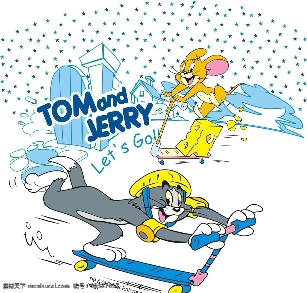 猫和老鼠 矢量猫和老鼠 tom a d jerry 矢量素材 其他矢量 矢量