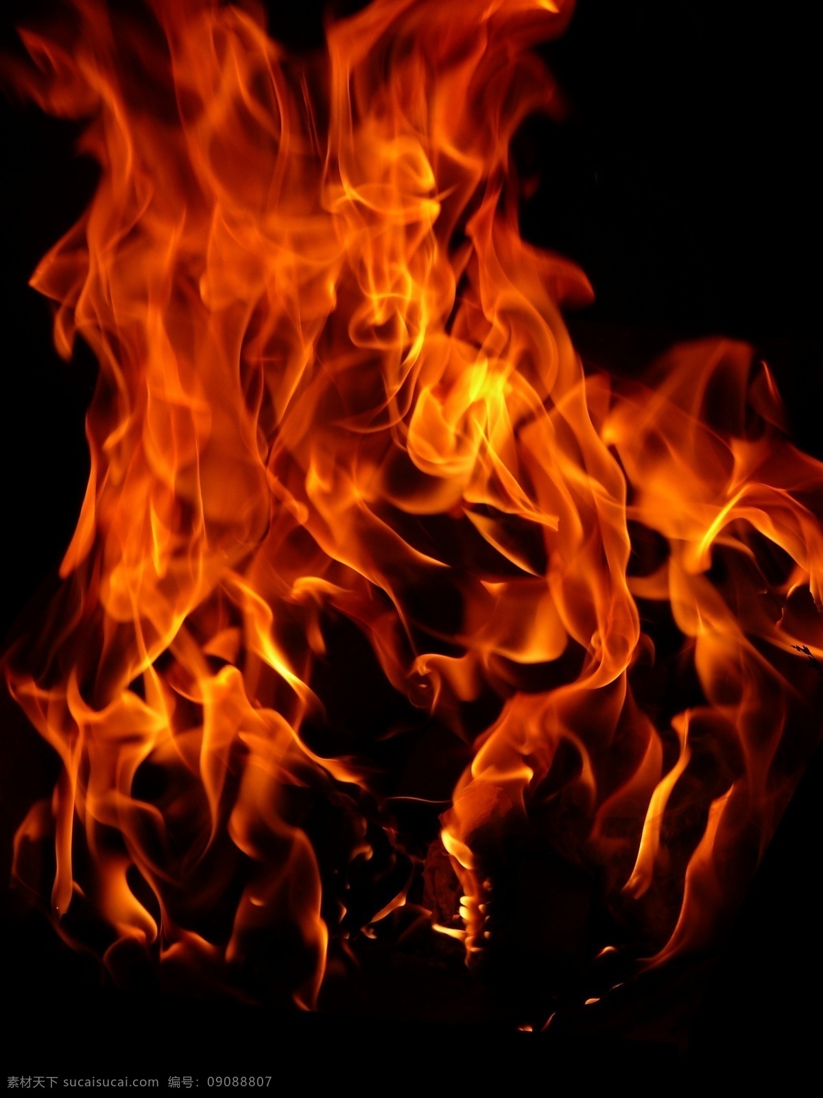 火焰素材 火 大火 火焰 ps素材 红色火焰 分层