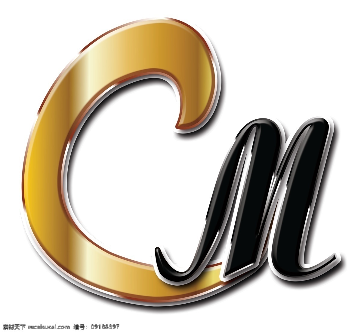 字母 logo logo设计 cm 白色