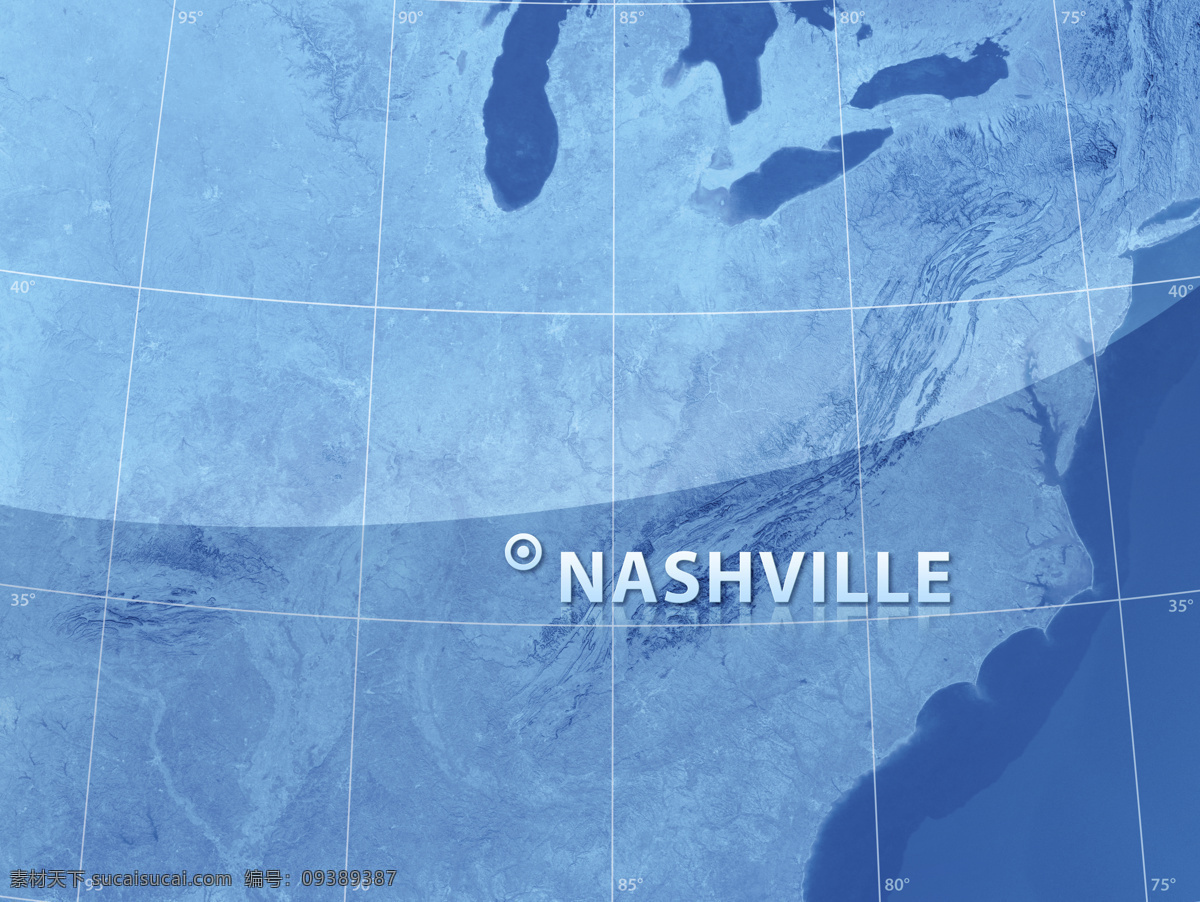 纳什维尔 地图 纳什维尔地图 蓝色地图 地图模板 经线 纬线 经度 纬度 地图图片 生活百科
