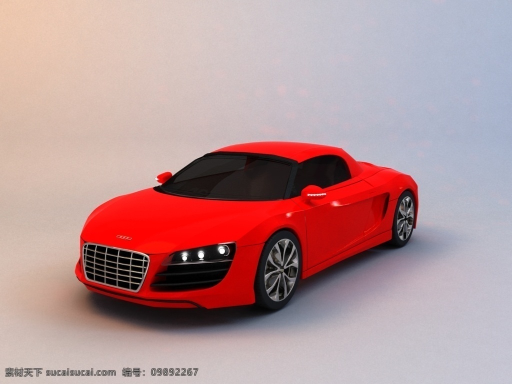 3d 模型 奥迪 r8 奥迪r8 原创模型 精致素模 max 灰色