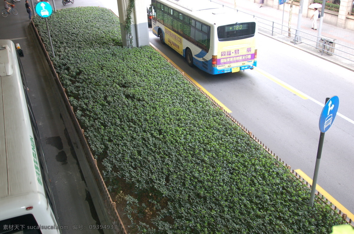 草坪 公交车 灌木 建筑园林 交通指示牌 街头 汽车 上海 游园 绿地 照片 园林绿化美图 市中心绿地 高架下 公园 景观 参考 园林建筑 psd源文件