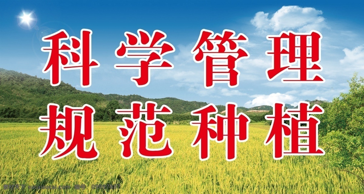 种植 展板 背景 广告设计模板 科学管理 企业展板 源文件 展板模板 种植展板 矢量图 现代科技