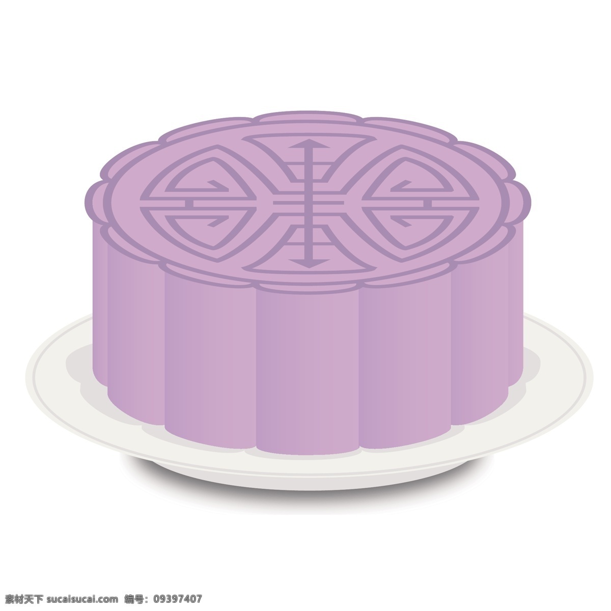 矢量图 卡通 紫色 中秋节 月饼 美食 中秋 团圆 八月十五 中秋食物 甜品