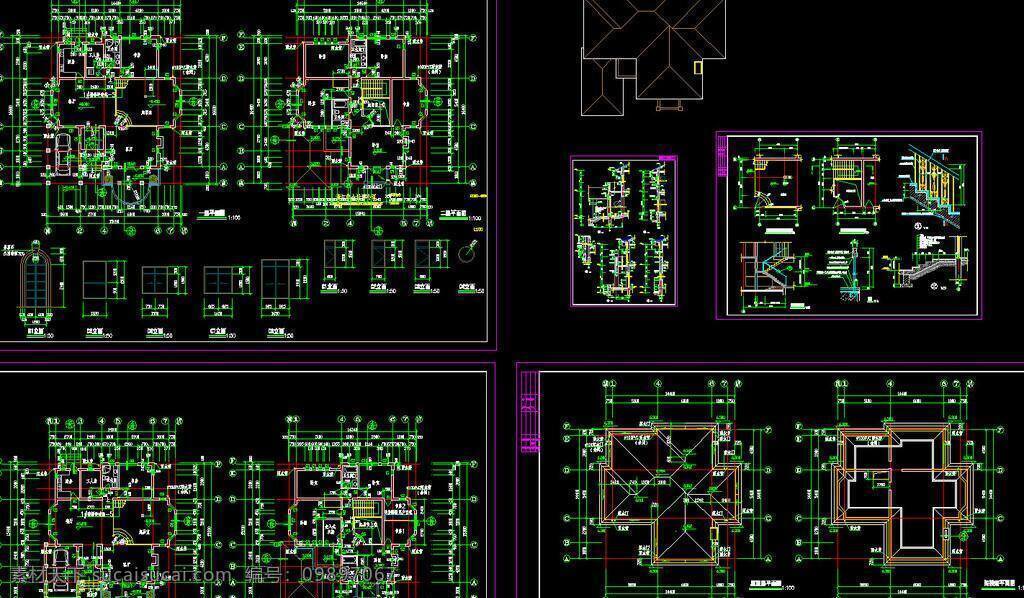 cad 别墅 公馆 环境设计 建筑设计 立面图 平面图 剖面图 施工图 室内设计 东方 花园别墅 全套 dwg 图纸 装修 装饰 私宅 别业 别墅图纸大全 源文件 cad素材 室内图纸