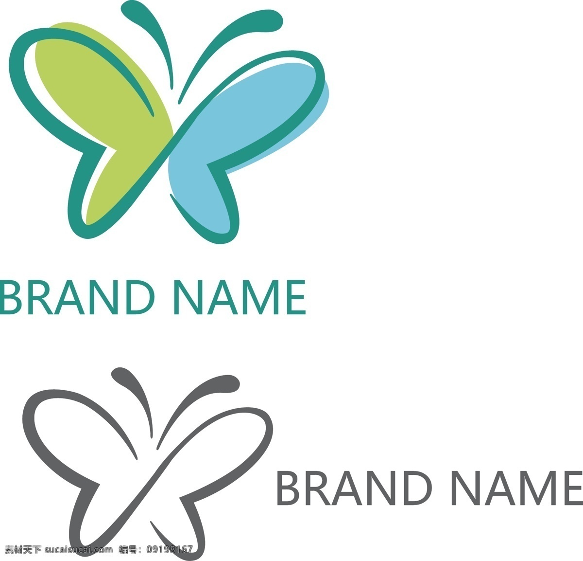 女性用品 logo 矢量图片 卡通蝴蝶 女性 标志设计 创意 图形 美容标志