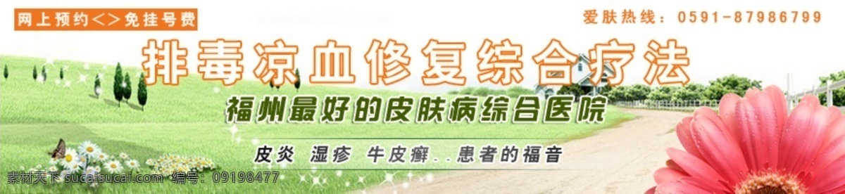 环保 绿色 排毒 皮肤病 皮肤科 其他模板 网页模板 医院 网页 banner 模板下载 源文件 psd源文件