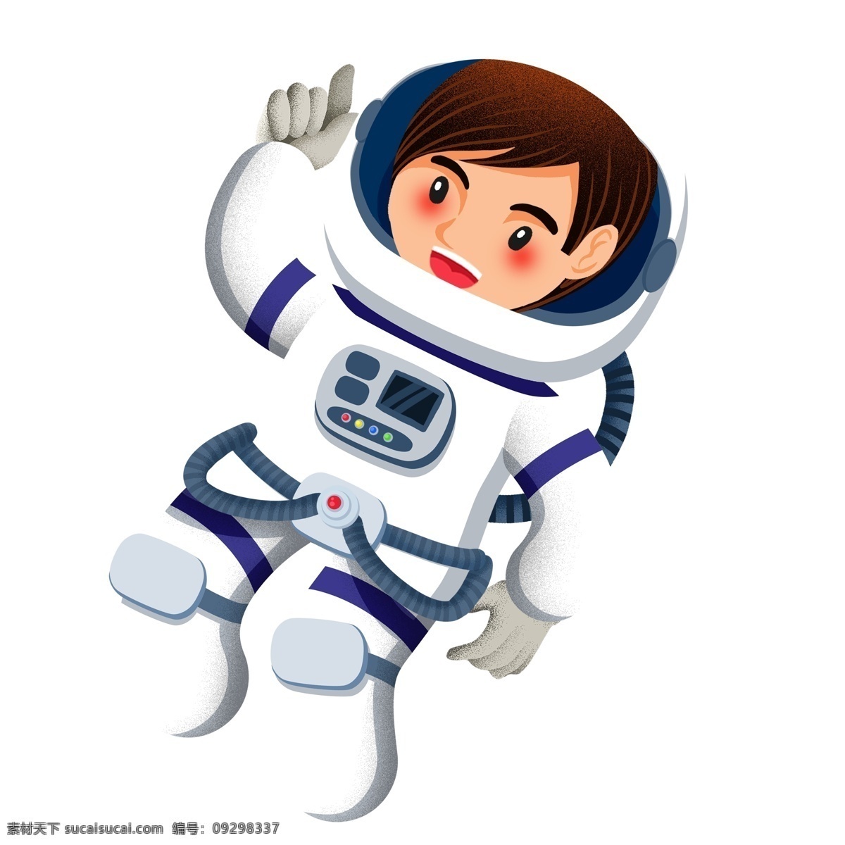 卡通 宇航员 人物 元素 太空 卡通人物 航天员 设计元素 创意元素 手绘元素 psd元素 穿 太空服