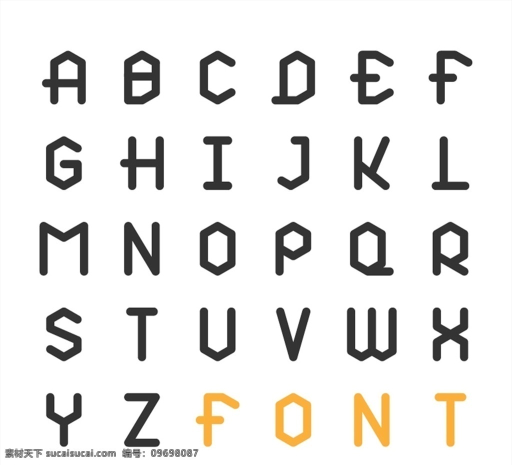 黑色 字母 艺术 字 英文字母 艺术字 矢量图 格式 矢量 高清图片