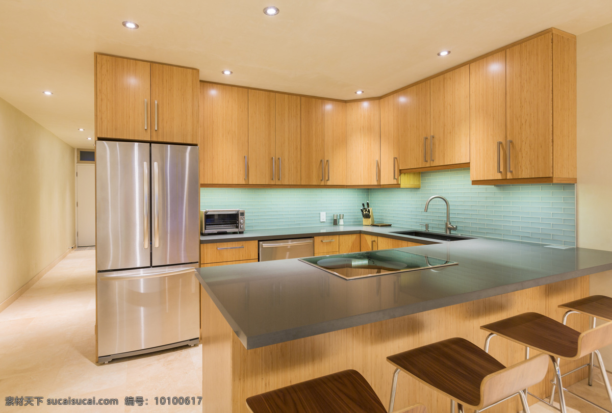 现代 整体厨房 餐厅 厨房 装修 装饰 室内设计 厨房设计 敞开式厨房 现代厨房设计 环境家居