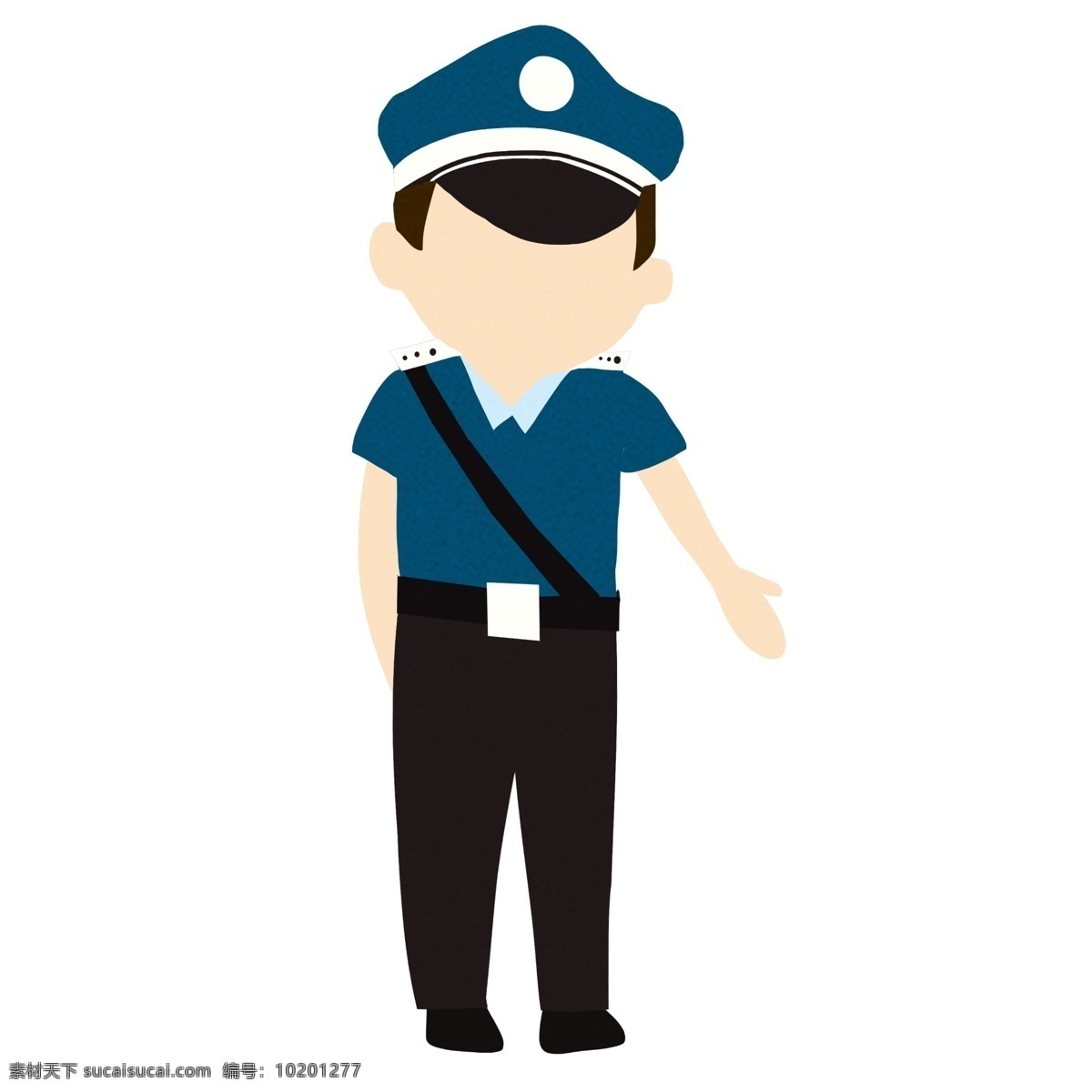 微笑 警察 装饰 插画 微笑的警察 开心的警察 可爱的警察 执勤的警察 工作的警察 警察装饰 卡通人物