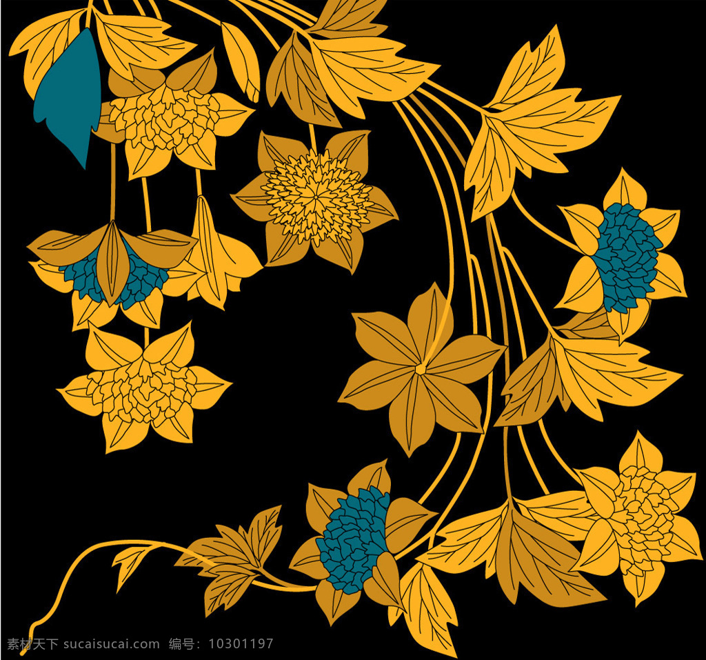手绘花图片 数码印花 手绘花 服装设计 花卉 花朵 印花 家纺 渲染材质 分层