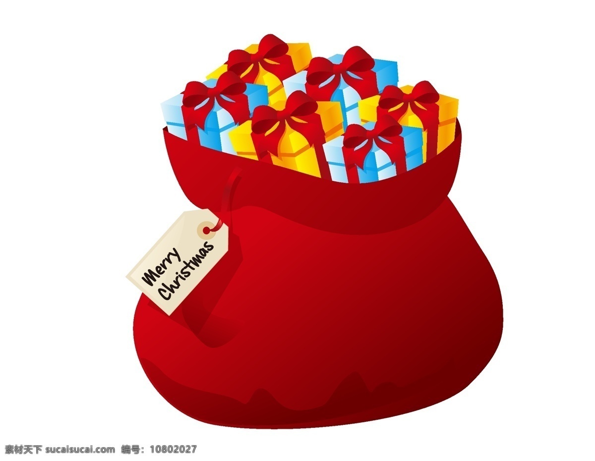 矢量 彩色 礼盒 红色 袋子 元素 礼物 ai元素 免扣元素