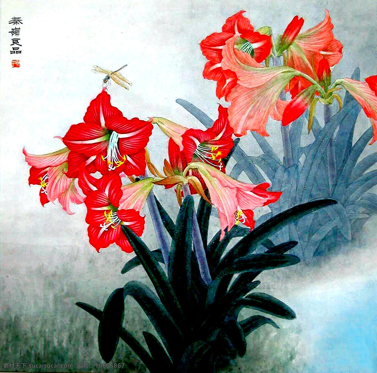 中国画 国画 中国风花鸟 水墨画 水墨花 花鸟 水彩画 工笔画 花 写意 中国风 文化艺术 传统文化 绘画书法