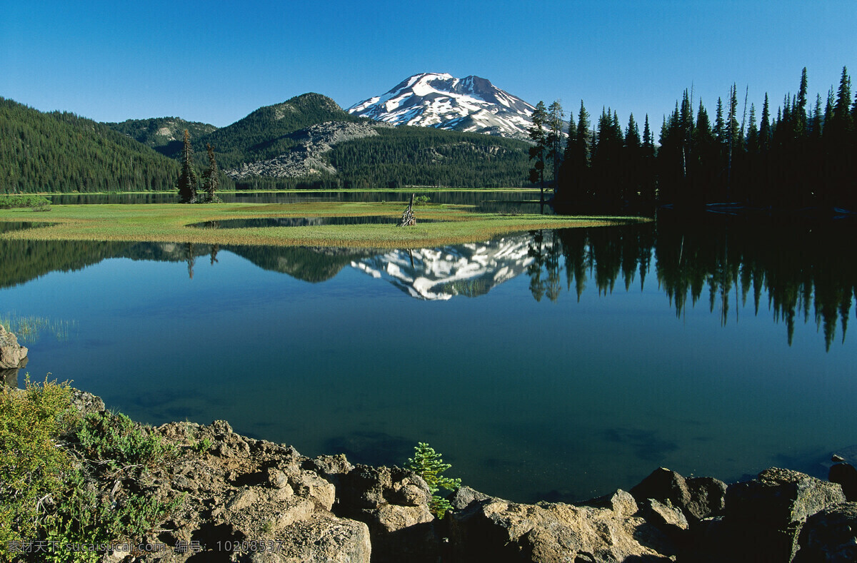 树免费下载 风景 山 山水风景 摄影图 树 植物 自然景观 水 家居装饰素材 山水风景画