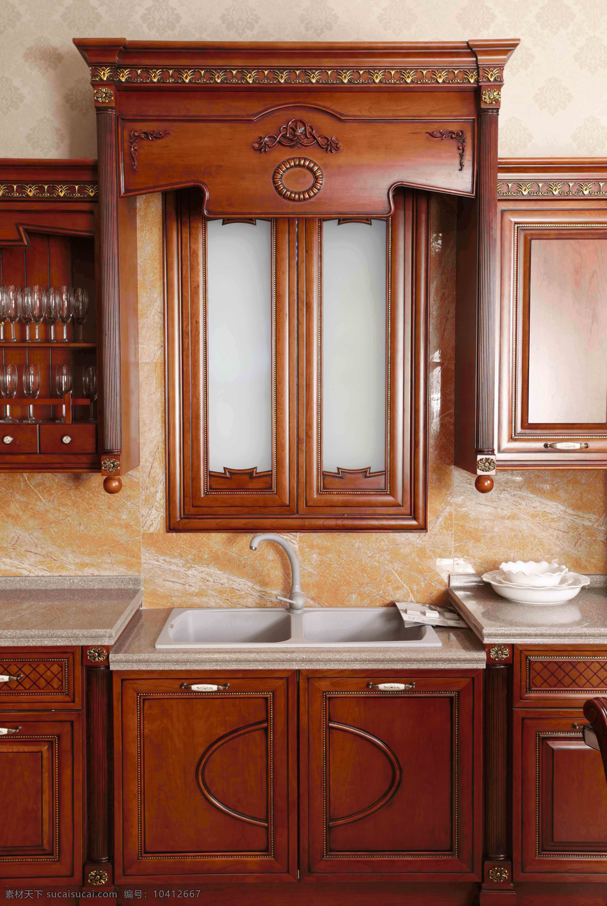 水槽 柜 厨房 家居 家居生活 欧式 生活百科 实木 水槽柜 装饰素材