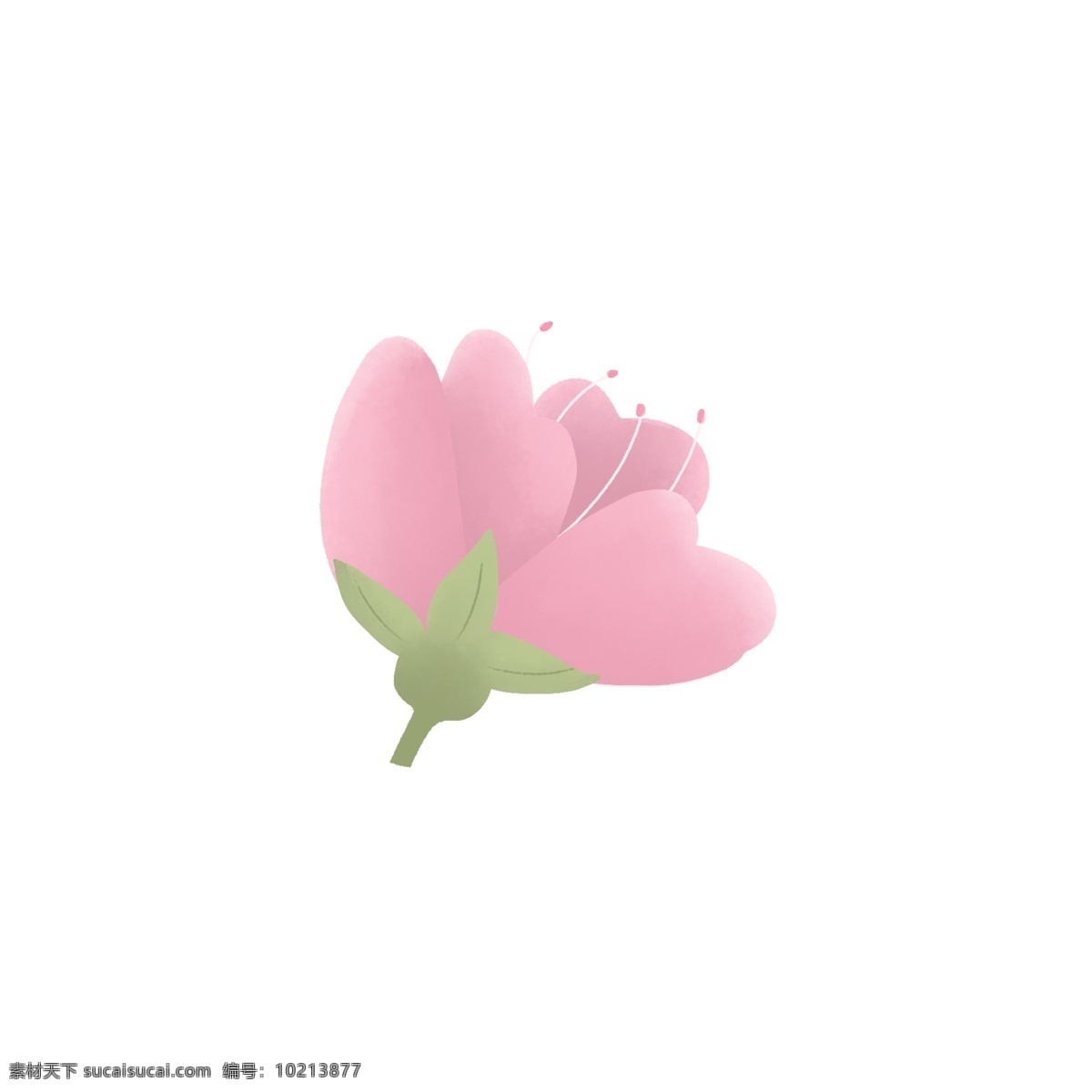 治愈 系 卡通 半 开 樱花 花朵 花骨朵 半开的花 桃花 开花 粉色的花 花海 粉色 粉红的花 少女心 唯美的花