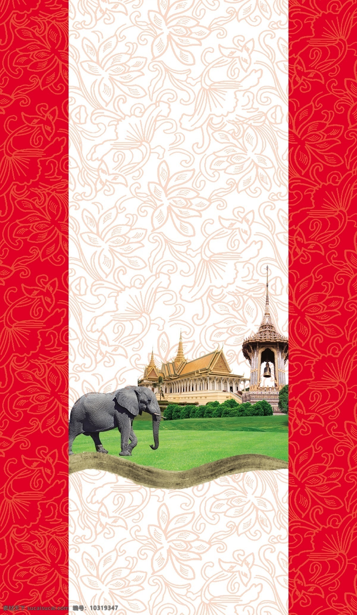 泰国香米包装 香米 米 包装 包装设计 大象 花纹 源文件 泰国建筑 白色