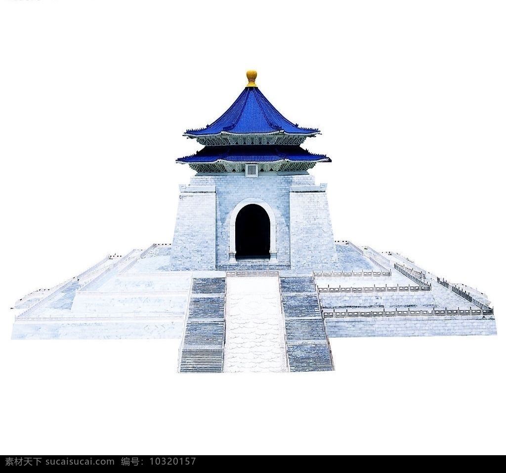 中正纪念馆 古建筑 历史文化遗产 名胜古迹 世界著名建筑 台湾建筑 自然景观 自然风光 设计图库