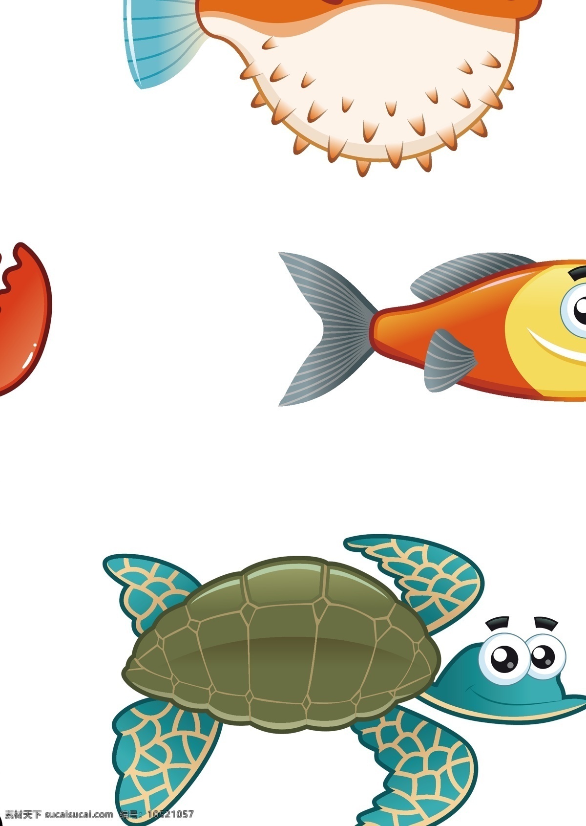 卡通鱼 卡通 海洋生物 矢量 模板下载 卡通海洋生物 海洋 生物 金鱼 鲨鱼 鱼 乌贼 手绘 生物世界 海星 海五星 海马 乌龟 大虾 虾 螃蟹