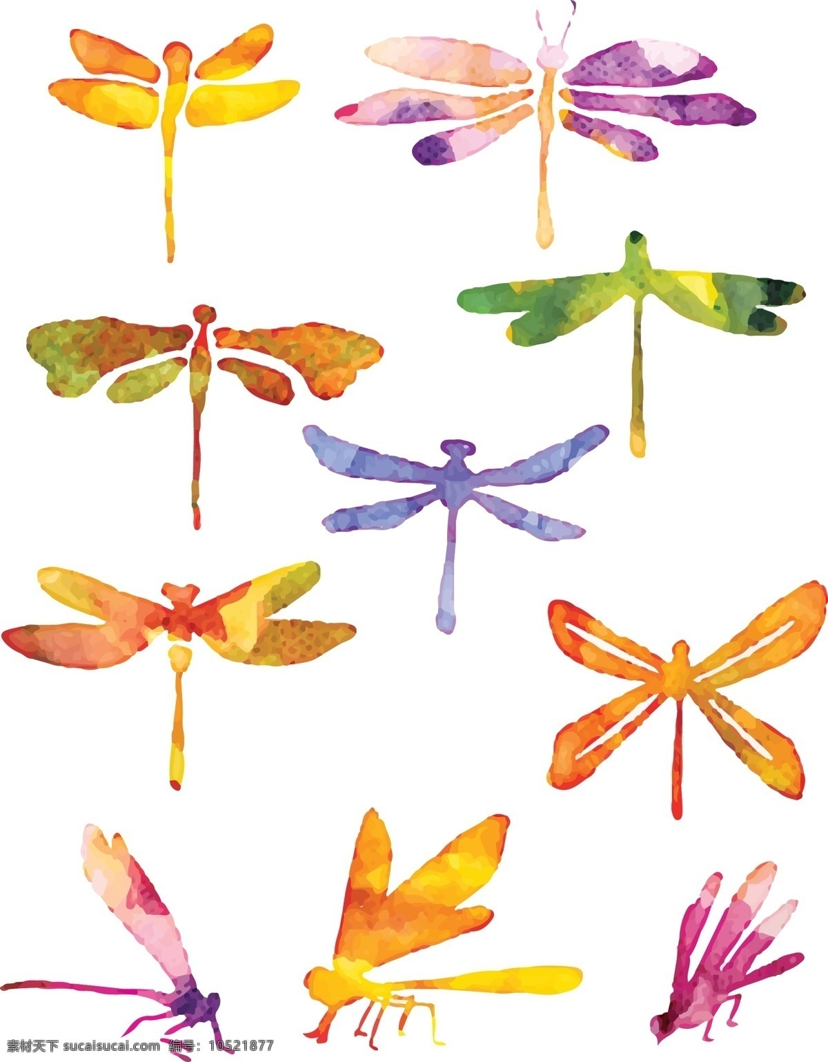 蜻蜓 矢量 卡通 装饰 元素 翅膀 矢量素材 创意设计 源文件 昆虫 平面设计元素 装饰图案