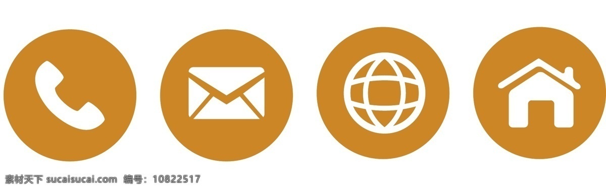 常用名片图标 电话 邮件 名片 网址 地址 图标icon