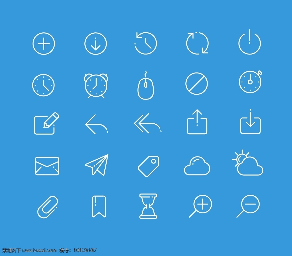 矢量 ui 图标 模板 简洁 ui界面素材 ui界面 图标素材 界面设计 ui界面图标 大气设计 ui设计 蓝色