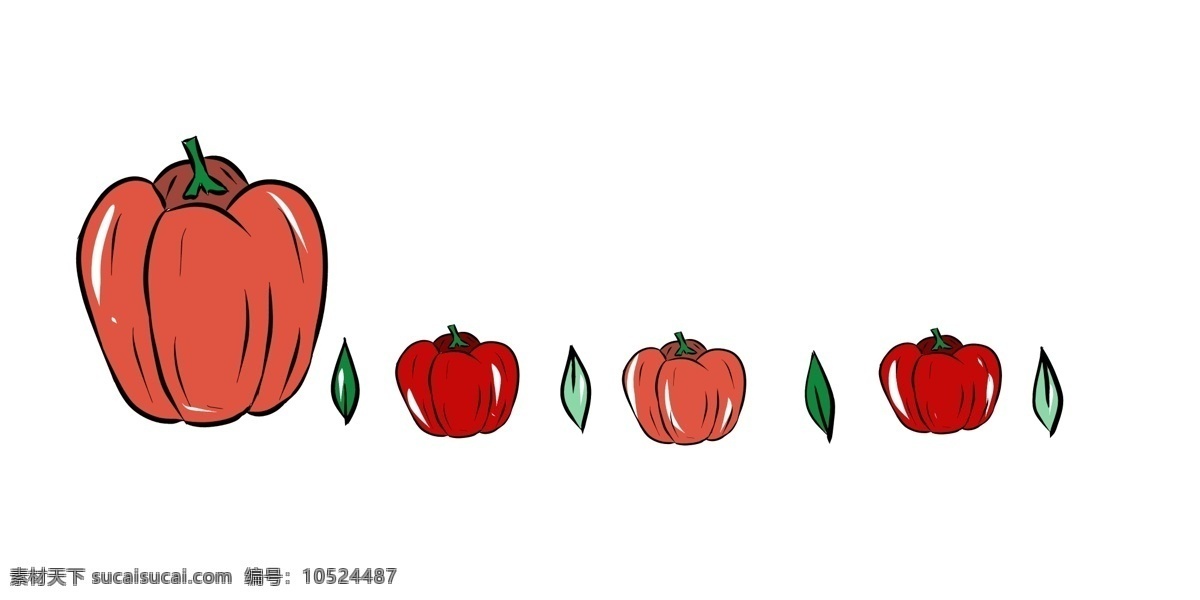菜 辣椒 分割线 插画 菜辣椒分割线 红色的分割线 蔬菜分割线 漂亮的分割线 立体分割线 食物分割线