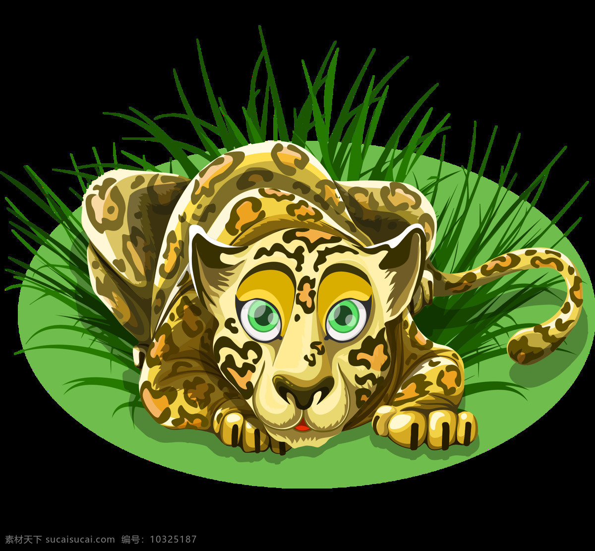 草丛豹 豹 动物 猫 野生 野生动物 豹子 卡通动物 卡通设计