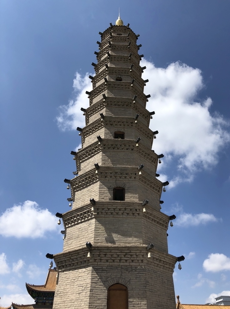 罗什寺塔 大西北 甘肃 武威 凉州 佛塔 转塔 罗什寺 旅游摄影 国内旅游