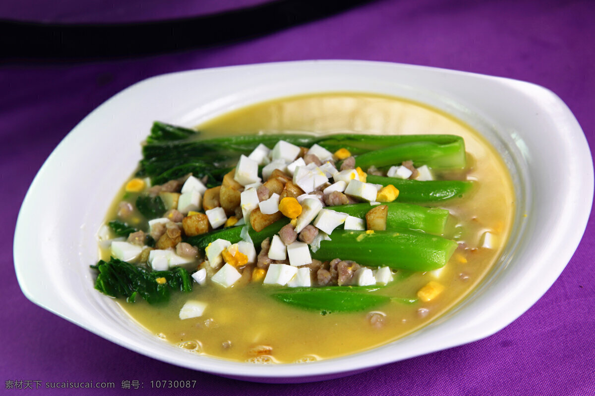 上汤时蔬 摄影图库 餐饮美食 川菜 素菜类 时蔬 传统美食