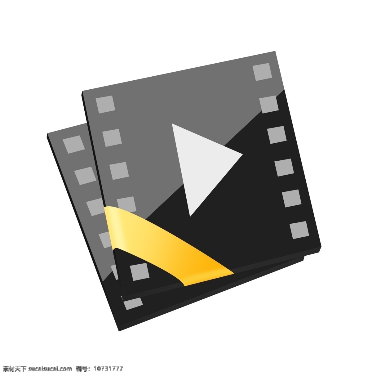 视频 白色 按钮 插画 白色的按钮 卡通插画 视频插画 视频仪器 视频器具 视频器械 黑色的胶卷