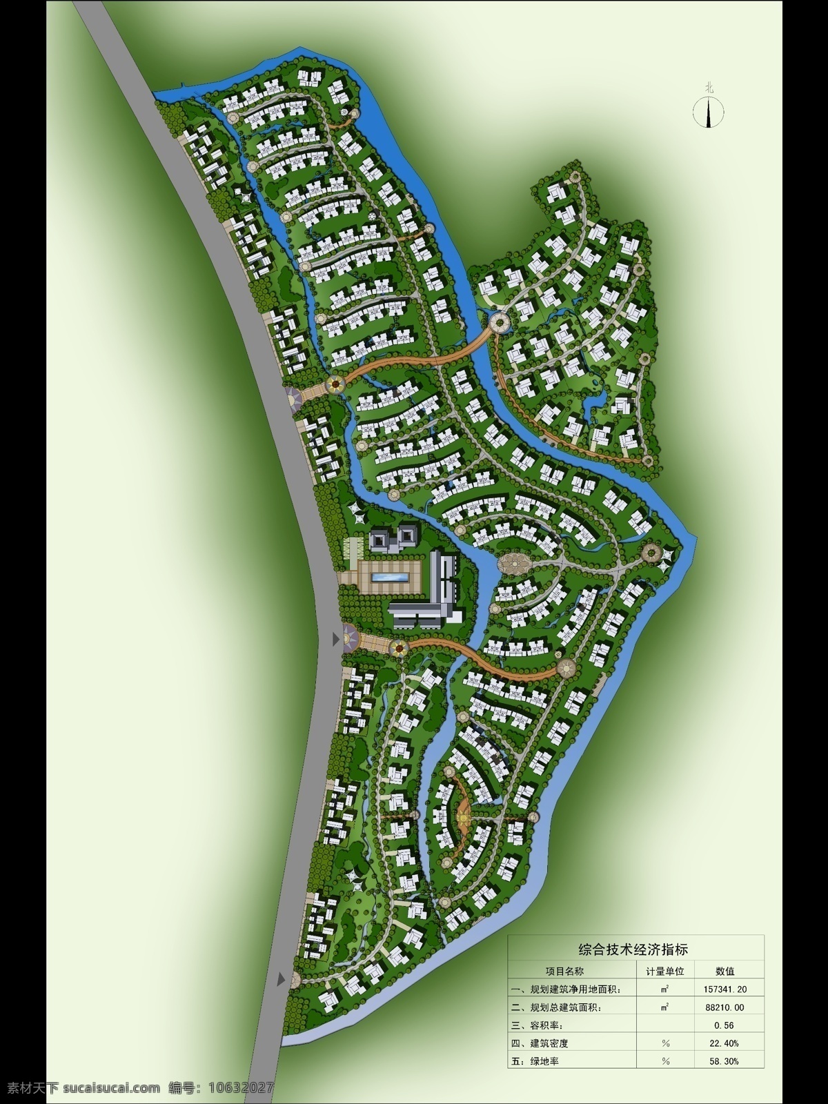 彩平图 彩色 大型 道路 河流 环境设计 建筑设计 景观 住宅区 总 平面图 总平图 绿化 彩平图psd 源文件 家居装饰素材