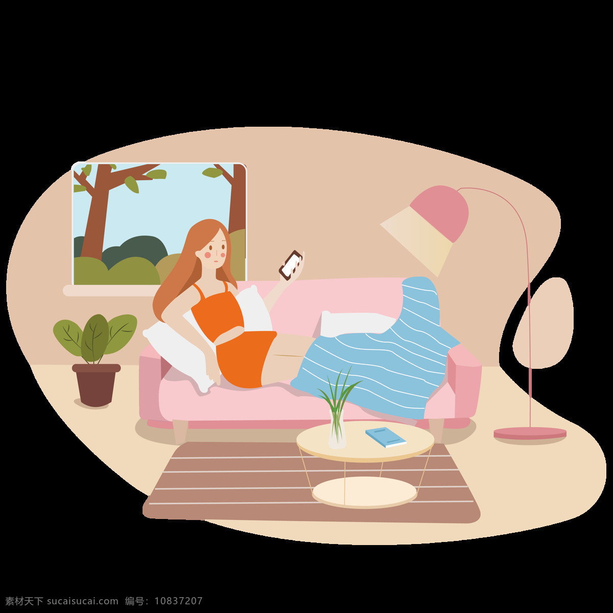 躺沙发上休息的女子设计图__生活人物_人物图库_设计图库_昵图网nipic.com