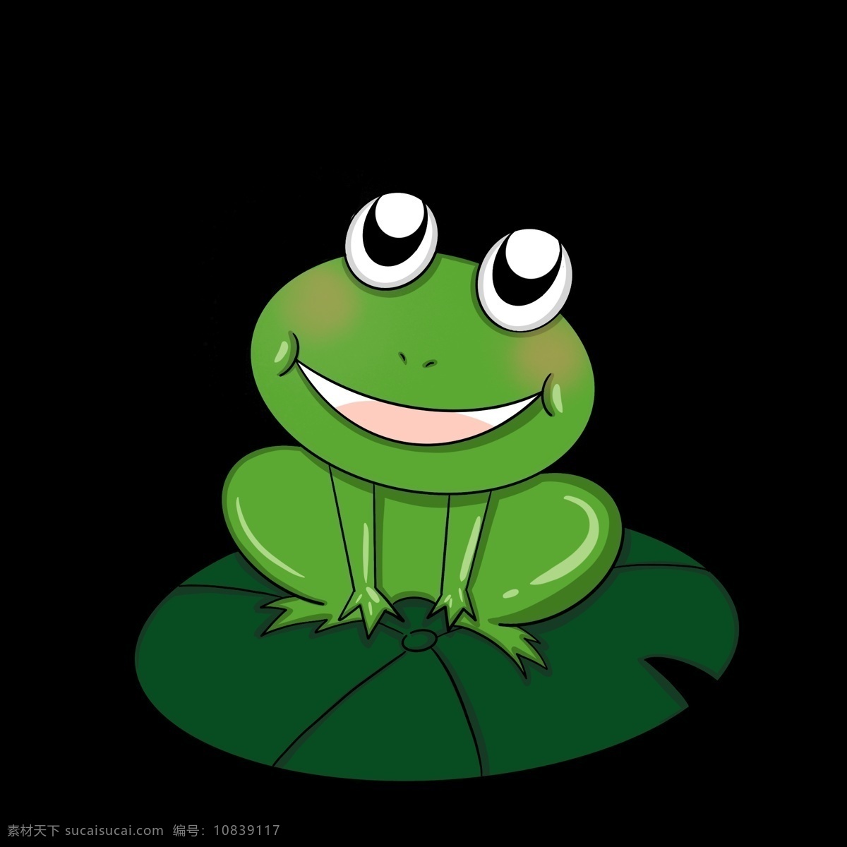 夏日 常见 小 青蛙 动物 可爱 呱呱 绿叶 夏天