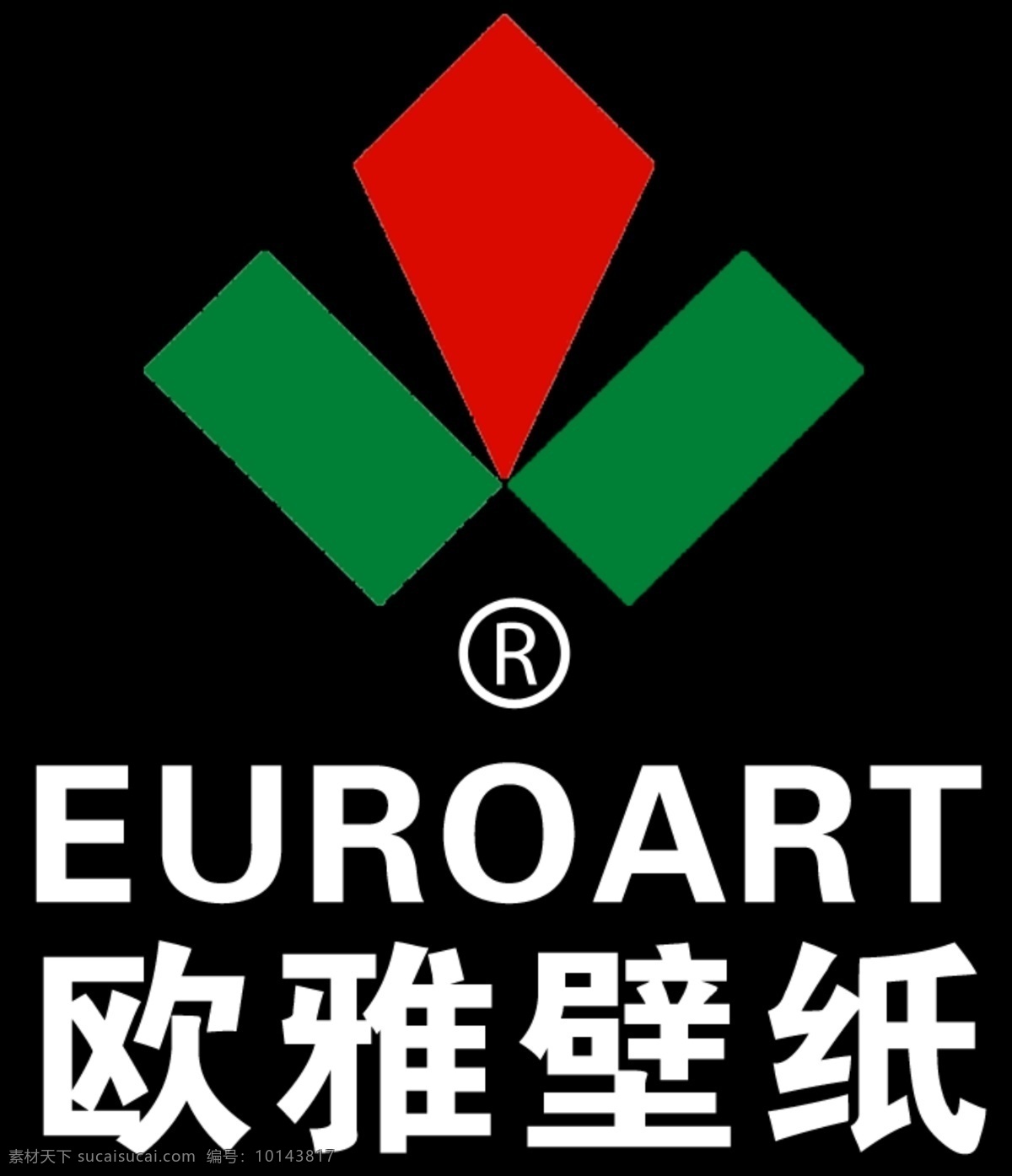 欧雅壁纸标志 r euroart 标志 分层 源文件