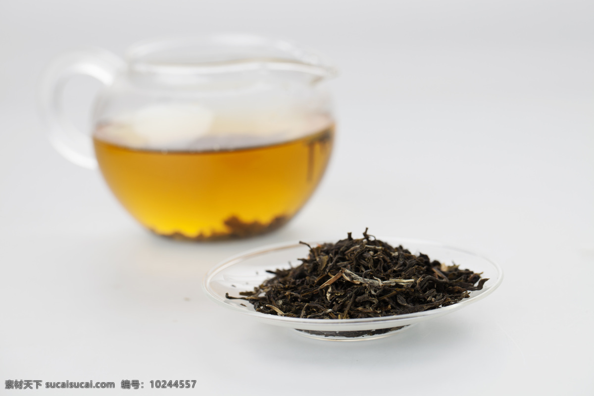 绿茶 茶叶 茶 盘子 冲泡 特写 文化艺术图库 文化艺术