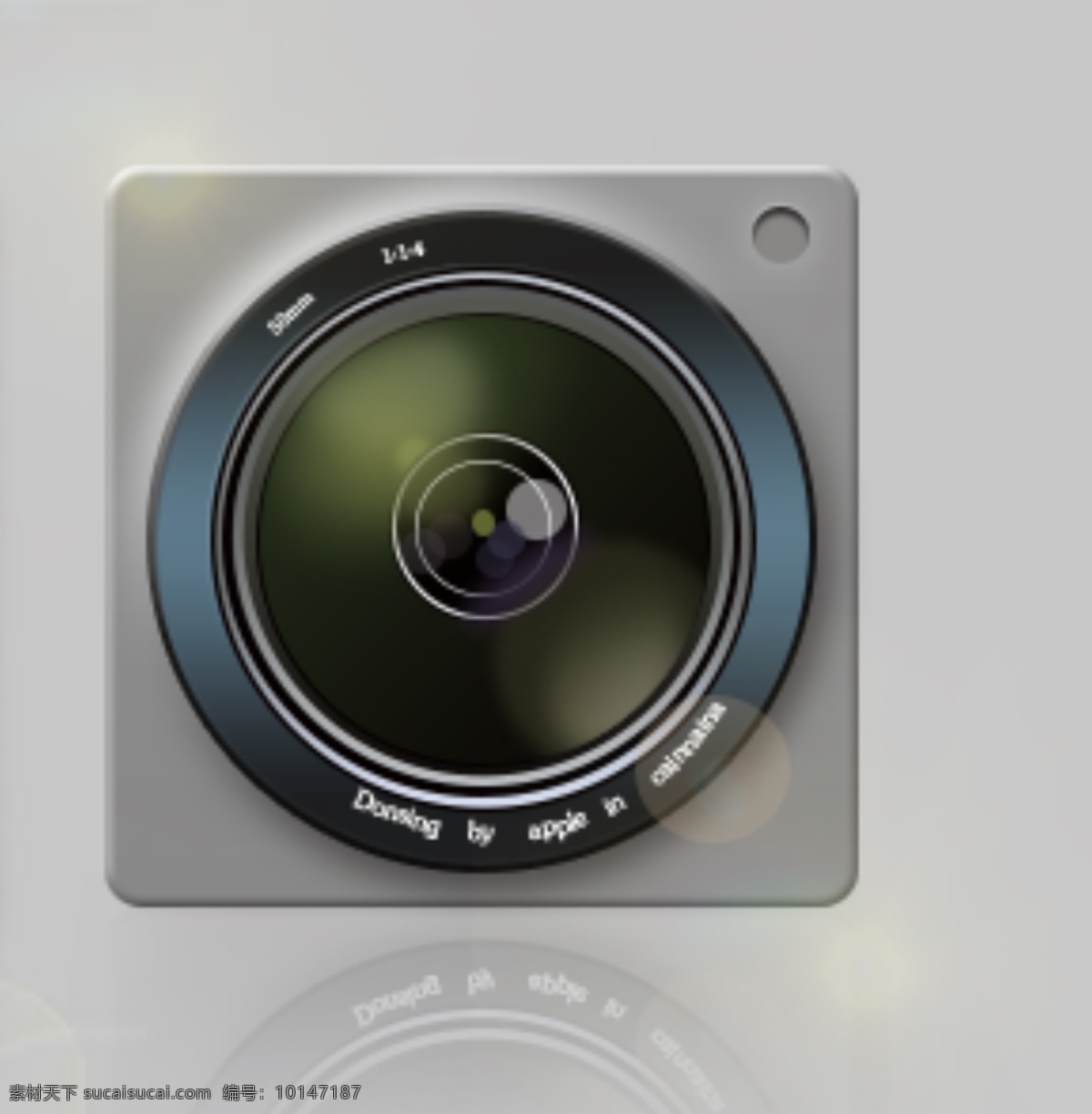 相机 镜头 图标 icon 相机图标 质感