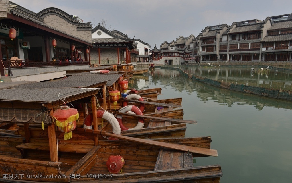 龙潭水乡游船 中国 四川 成都 龙潭水乡 游船 园林建筑 建筑园林