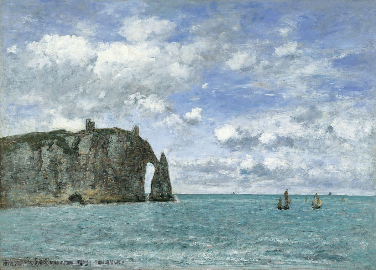 自然风光 彩绘 大海 天空 抽象艺术 印象 场景 油画 装饰画 绘画艺术 涂鸭 书画文字 文化艺术