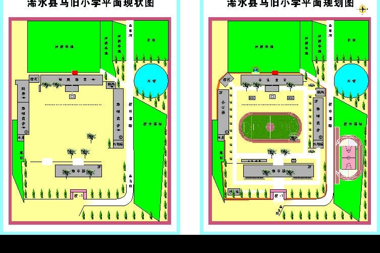 马 旧 小学 平面图 小学平面图 其他设计 矢量图库