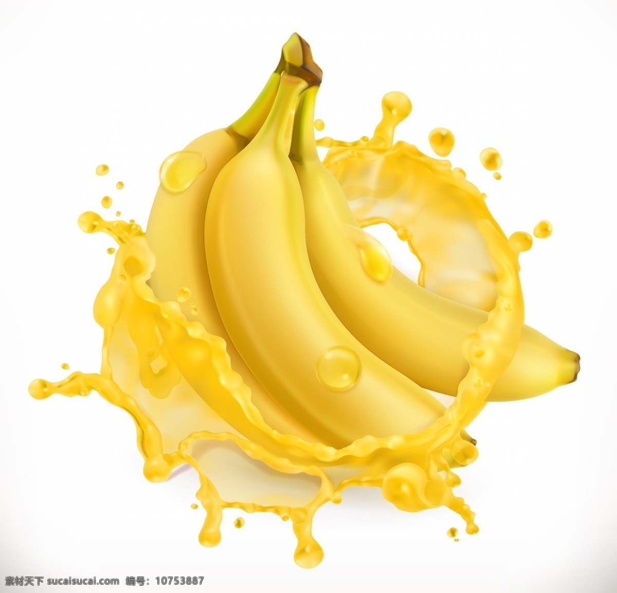 香蕉汁 香蕉 矢量香蕉 手绘香蕉 香蕉插画 卡通香蕉 逼真香蕉 香蕉广告 水果元素 水果广告 水果素材 食物 生物世界 水果