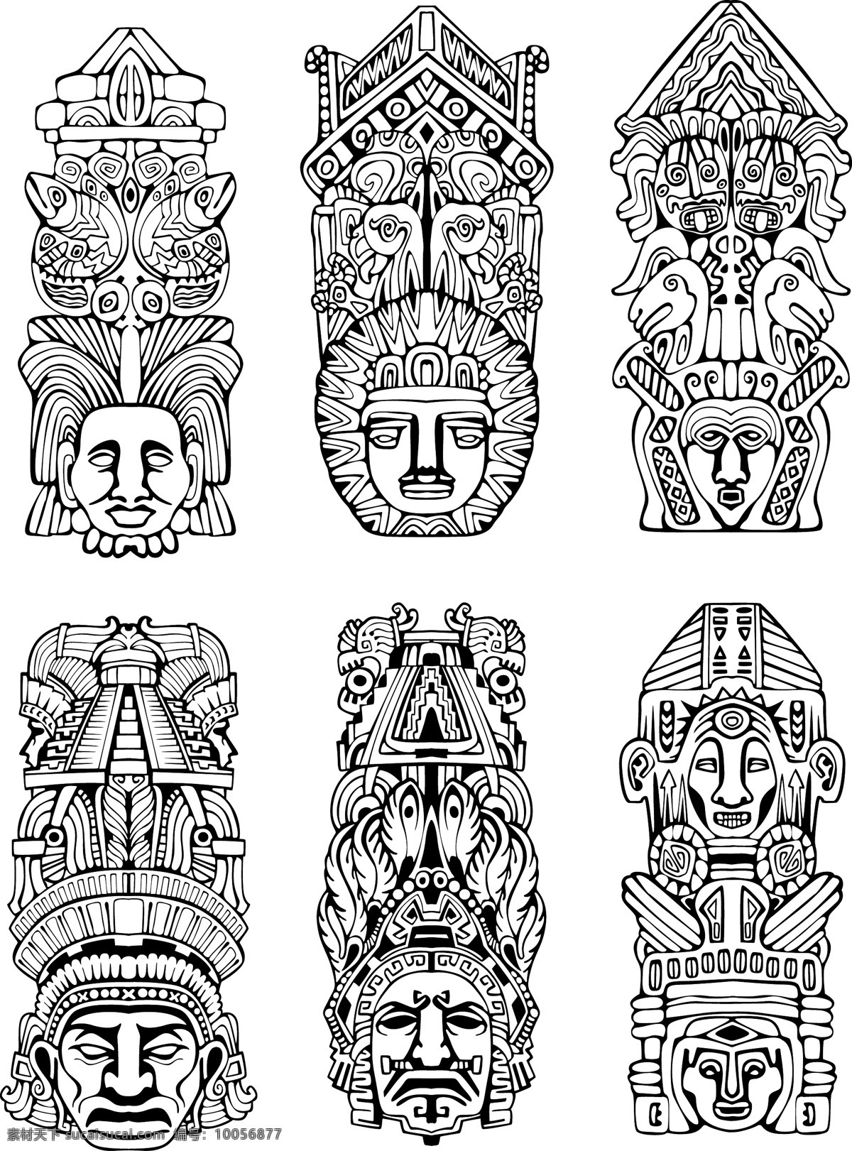 玛雅符号 玛雅 古代 古老 图腾 考古图案 符号 图形 人物 动物 线条 花纹 抽象 矢量素材 其他矢量 矢量 背景 底纹 底纹背景 底纹边框