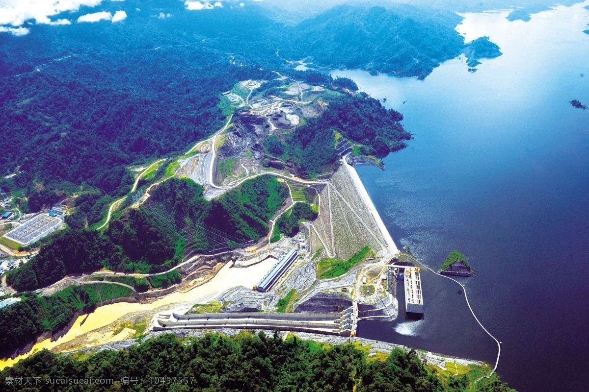 马来西亚 巴贡 水电站 马来西亚巴贡 自然风光 风景 自然景观 建筑景观