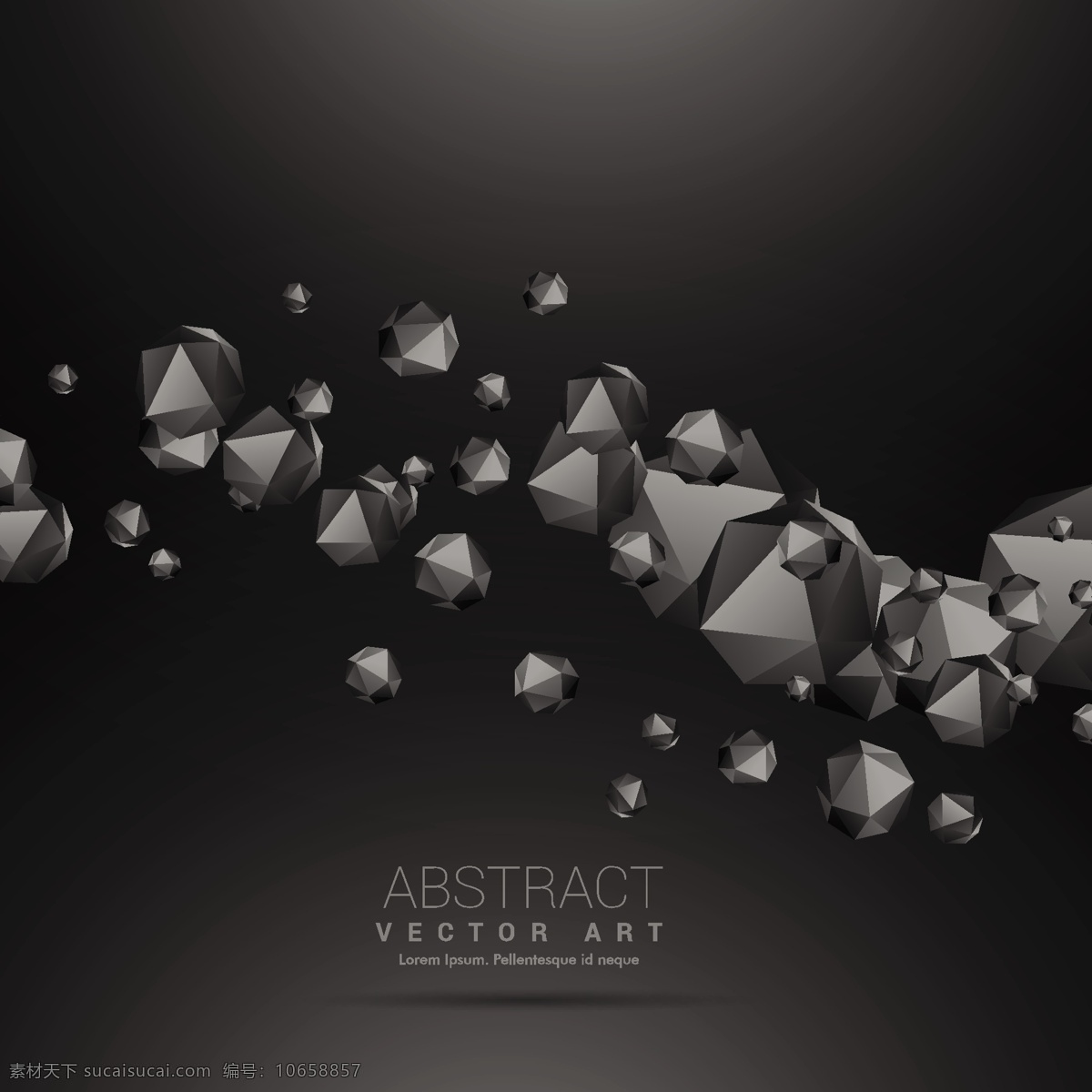 三维 多边形 黑色 背景 抽象背景 抽象 几何 科学 形状 能量 几何背景 化学 现代 未来 几何形态 暗 分子 物理学