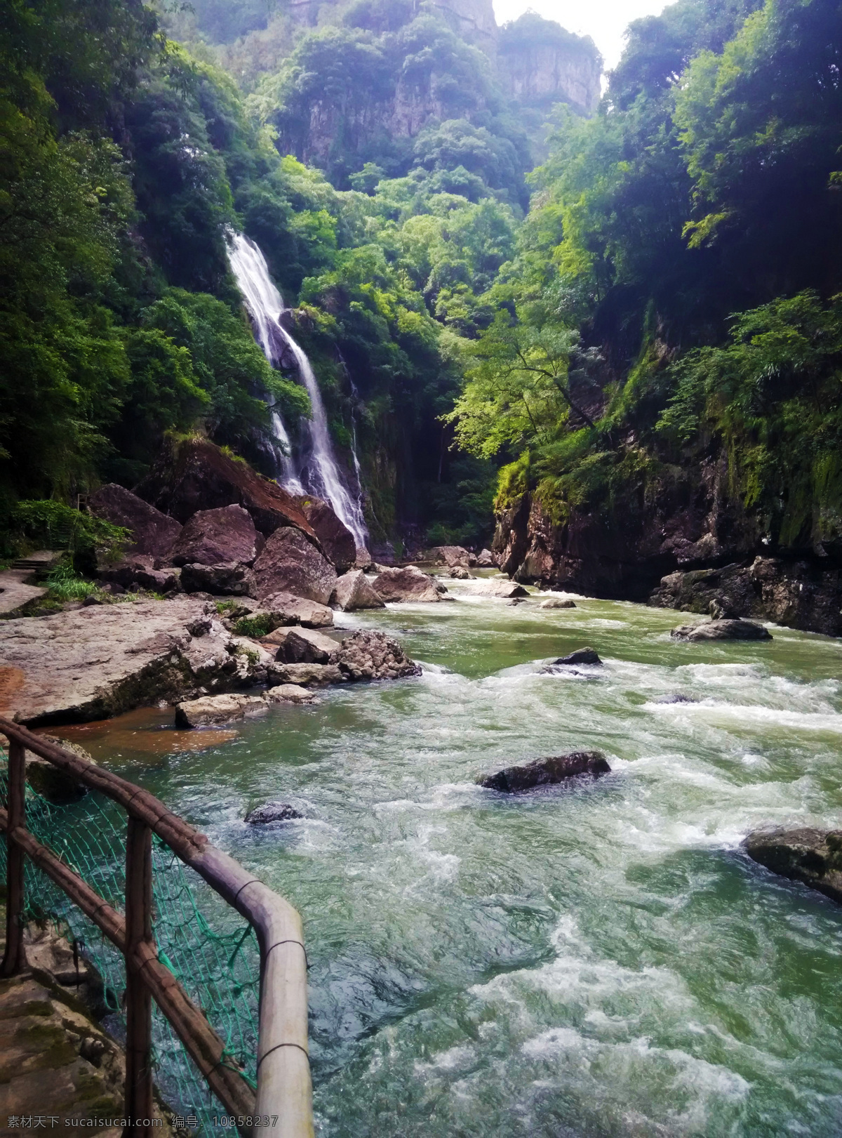 鸳鸯溪 福建省 宁德市 屏南县 旅游景区 自然景观 山水 溪流 绿色 岩石 瀑布 旅游摄影 自然风景