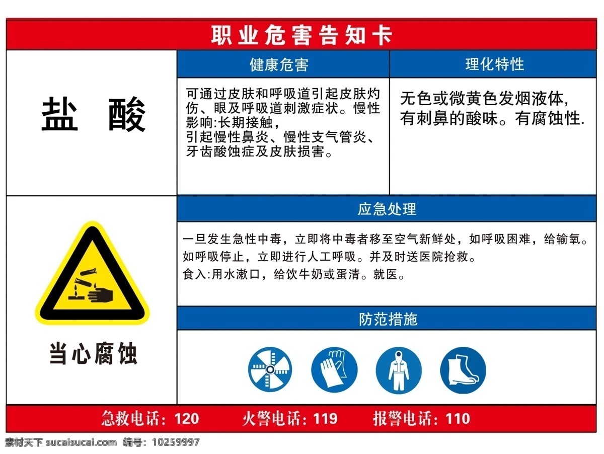 盐酸图片 告知书 安全 盐酸 生化 危险品 标志图标 公共标识标志